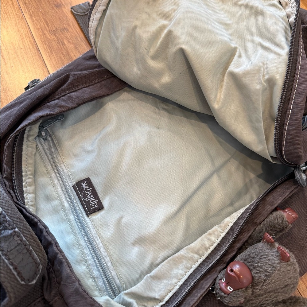 Kipling Brown Backpack With Monkey - image 5